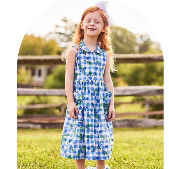 April Cornell Blueberry Little Girls Dress